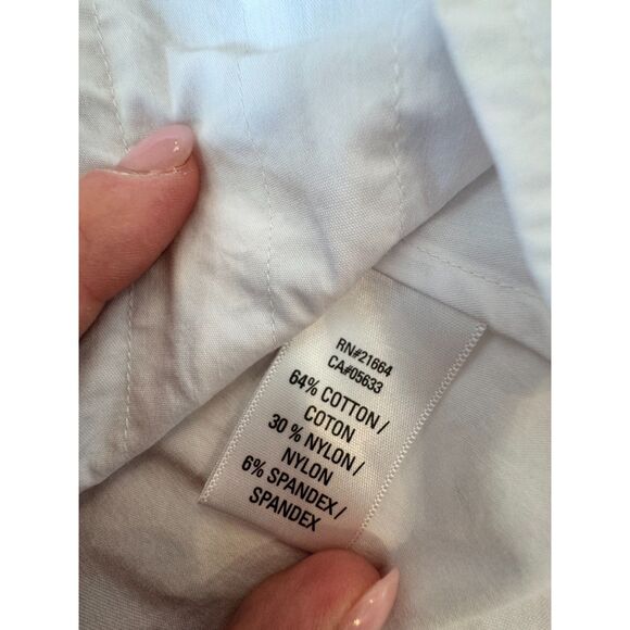 🤍 Paperwhite Women Blouse Sz 10 • White Diamond Pleated Front Detail  ✨ - Picture 5 of 6